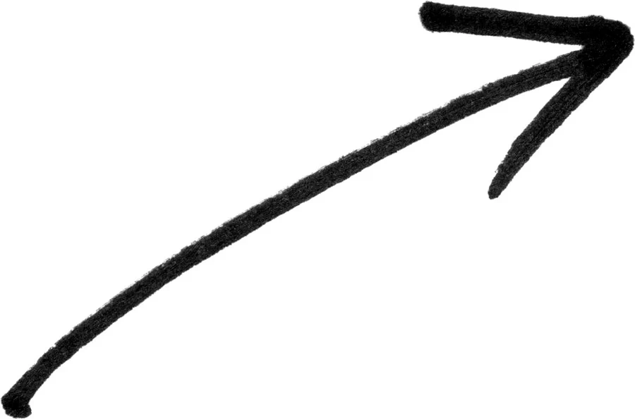 趣味手绘手写涂鸦马克笔字母箭头标记符号图形PNG免抠PS设计素材【348】